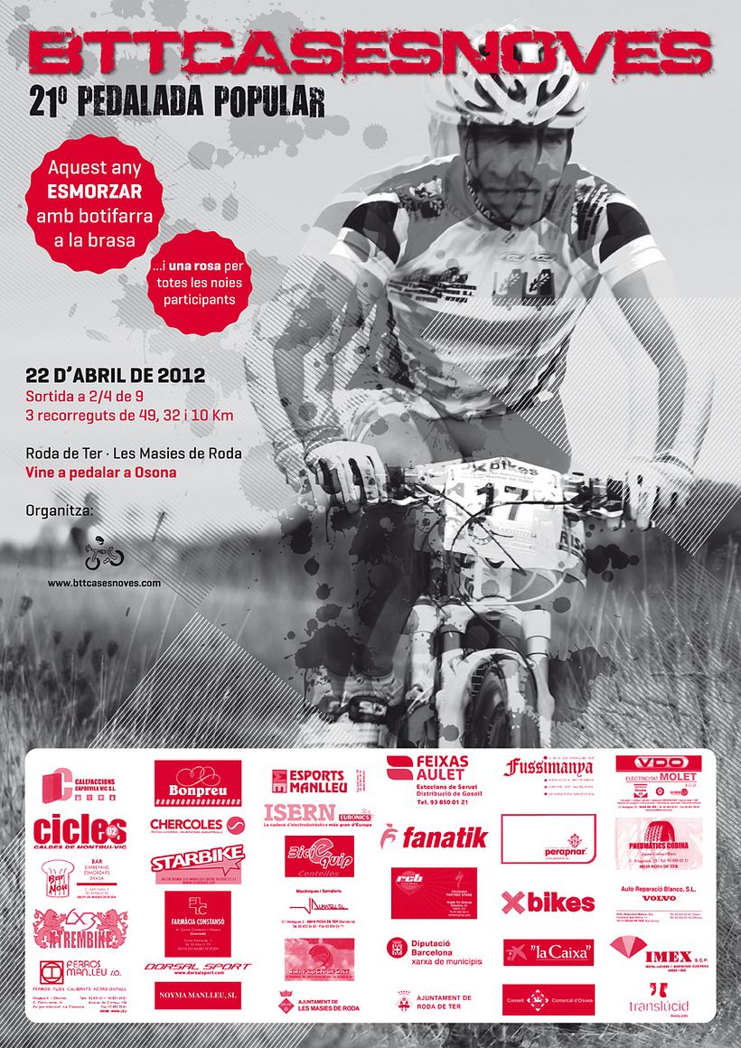 Cartell Pedalada Btt Cases Noves 2012 1