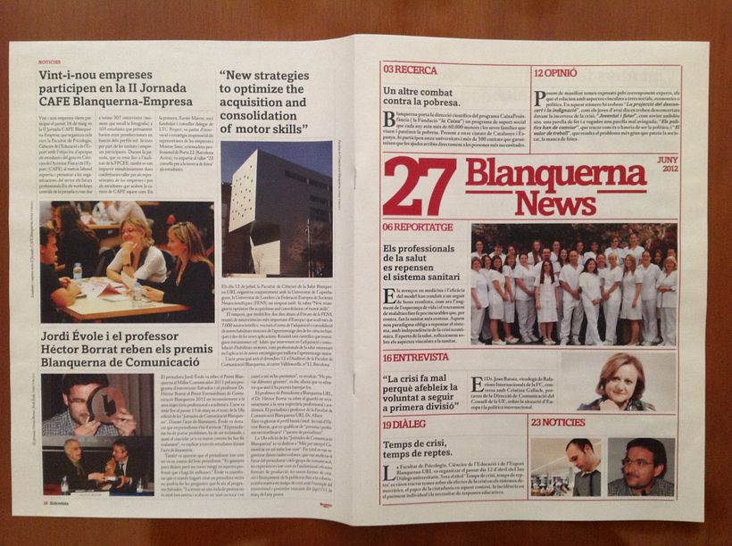 Rediseño revista Blanquerna 10