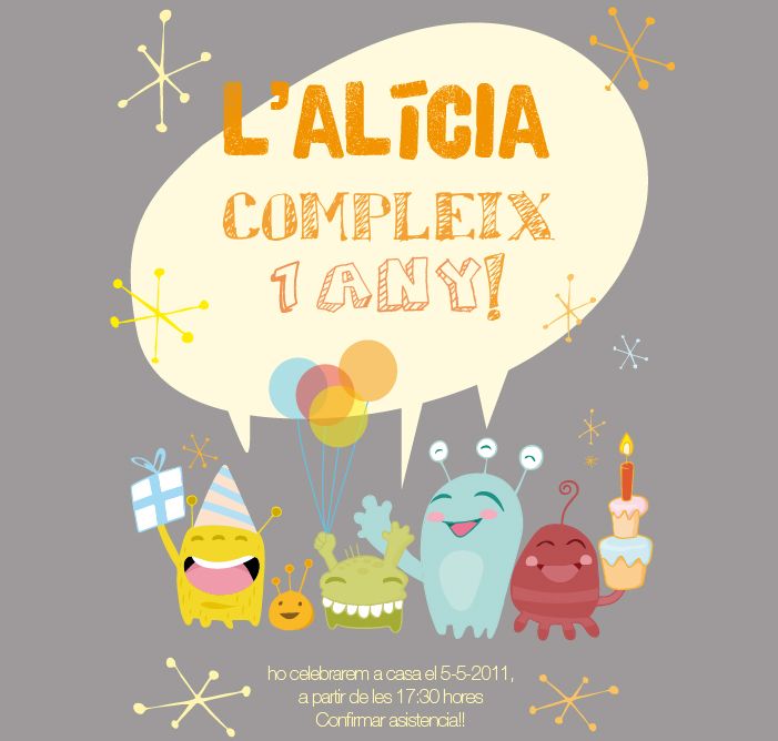 Invitación Aniversario 1