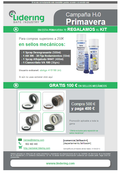 Newsletter para Campaign Monitor 1