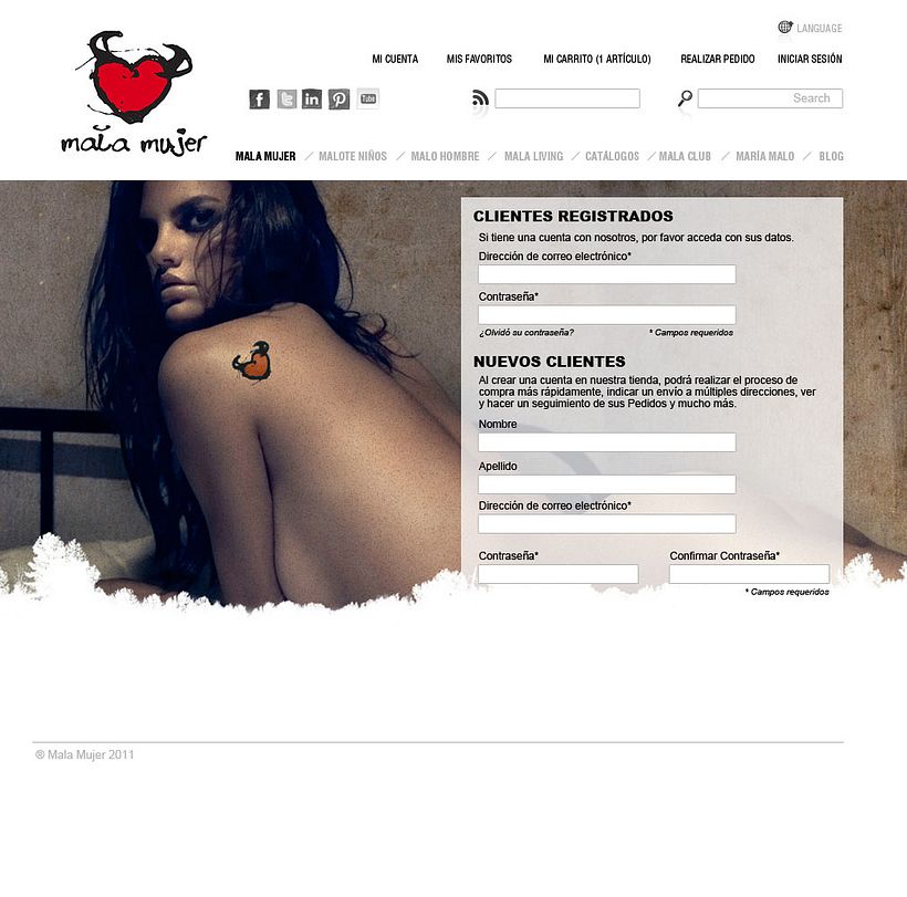 Diseño Web Mala Mujer 3