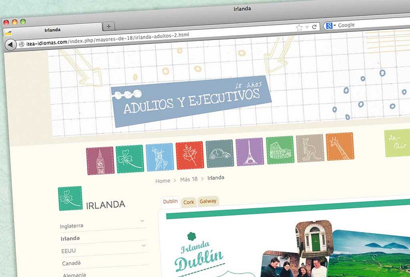 Itea idiomas website 6