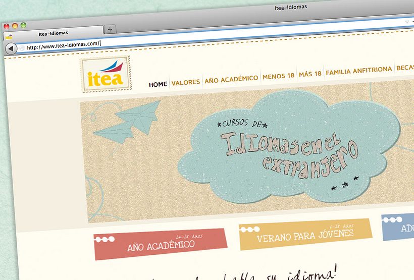 Itea idiomas website 3