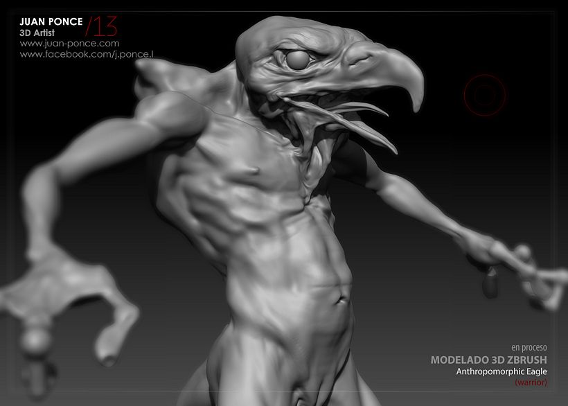 Personaje 3D - Anthropomorphic Eagle (Warrior 2
