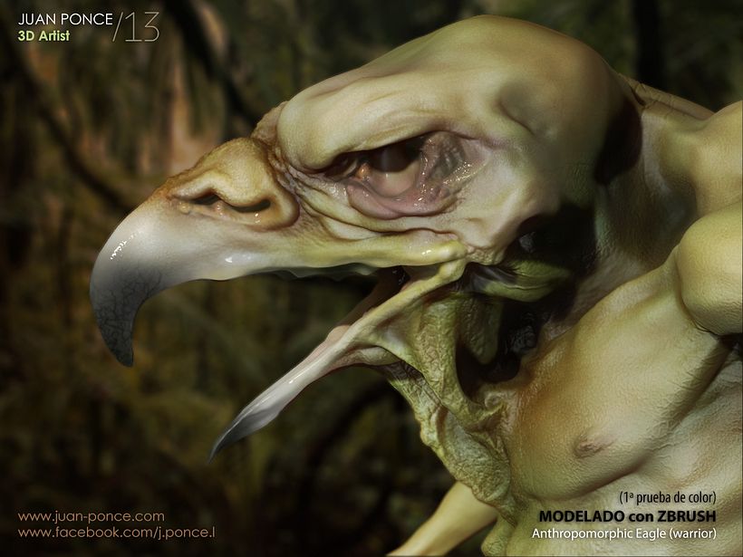 Personaje 3D - Anthropomorphic Eagle (Warrior 1