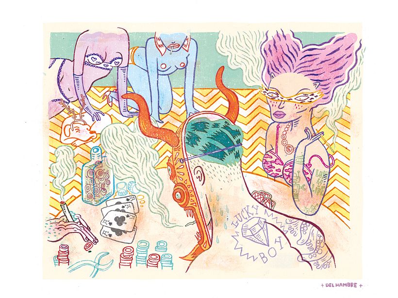 HUMO (Libro ilustrado) Del Hambre dibuja y 16 autores escriben. Publicación: MARZO 2014 18