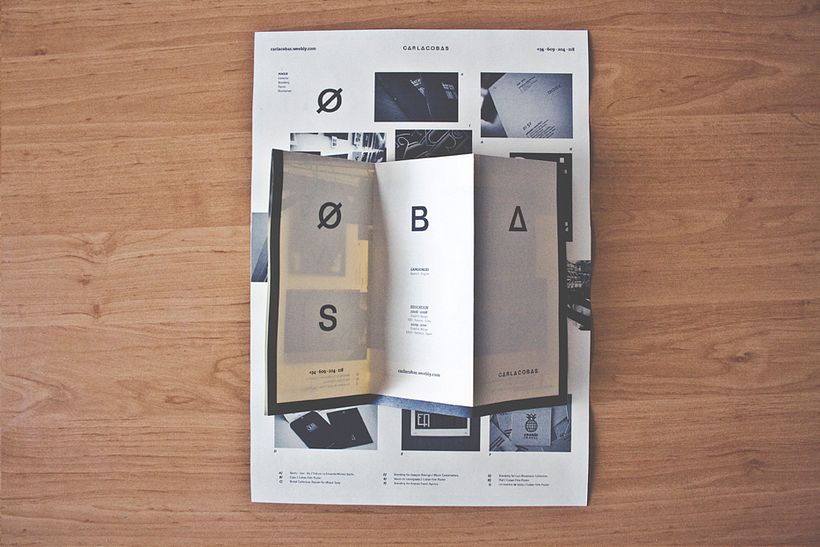 self promotion · folding poster 1