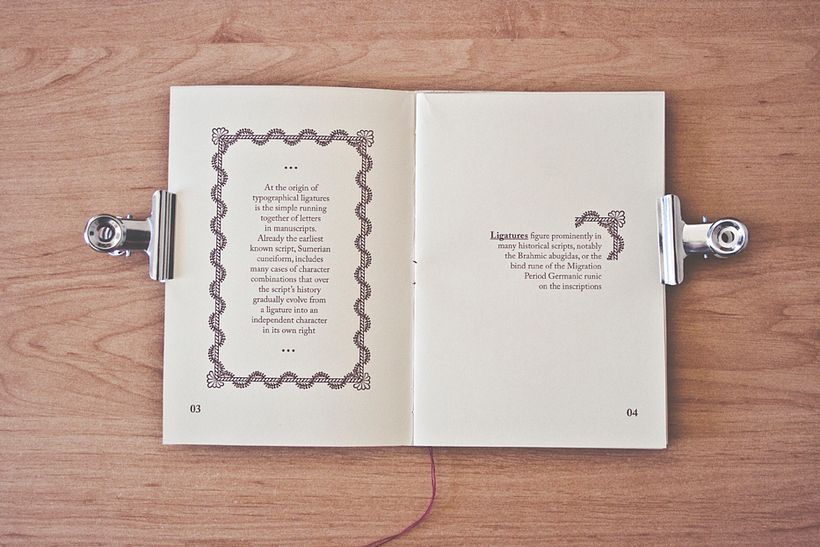 LIGATURES · TYPE NOTES 5