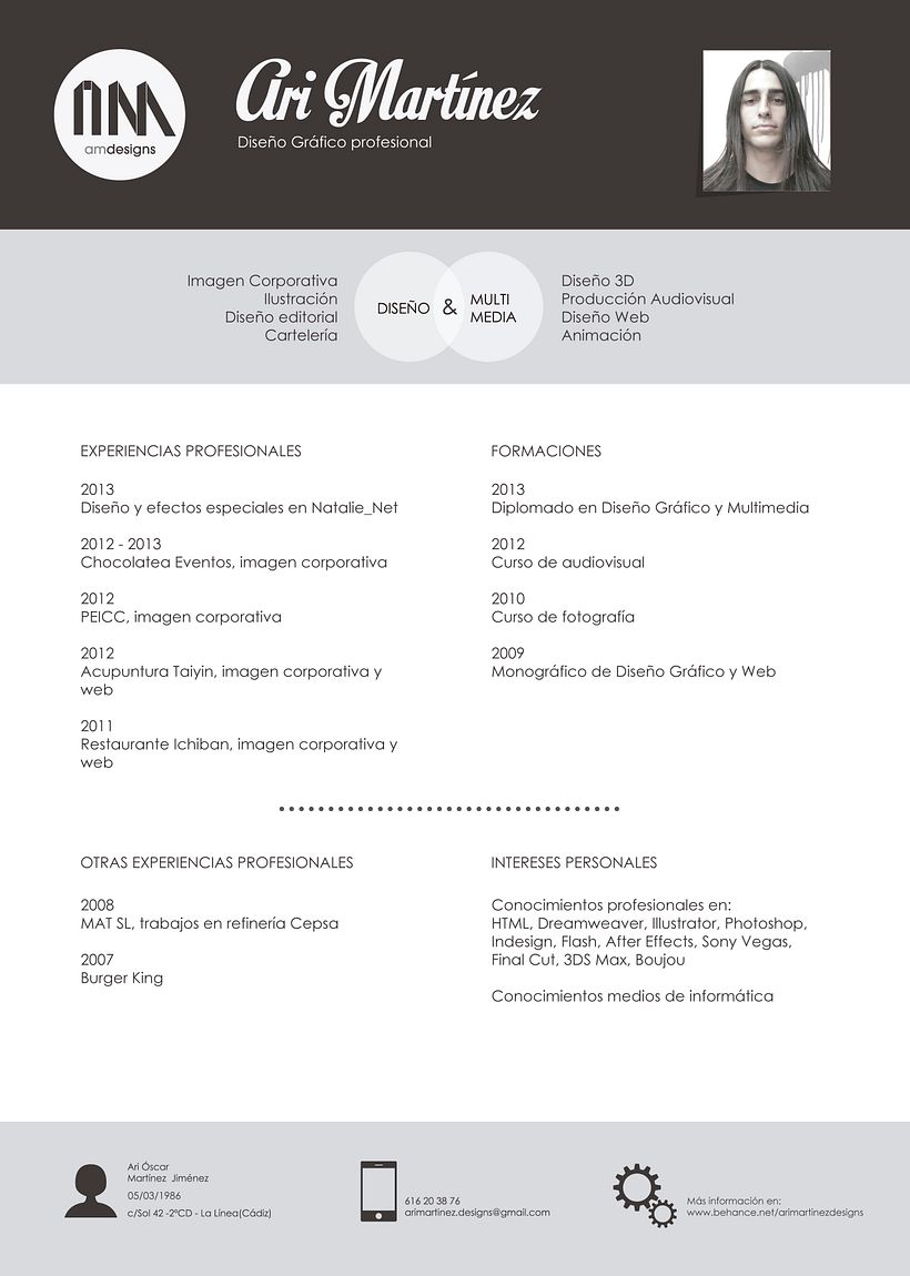 Curriculum Vitae 2012/13 1