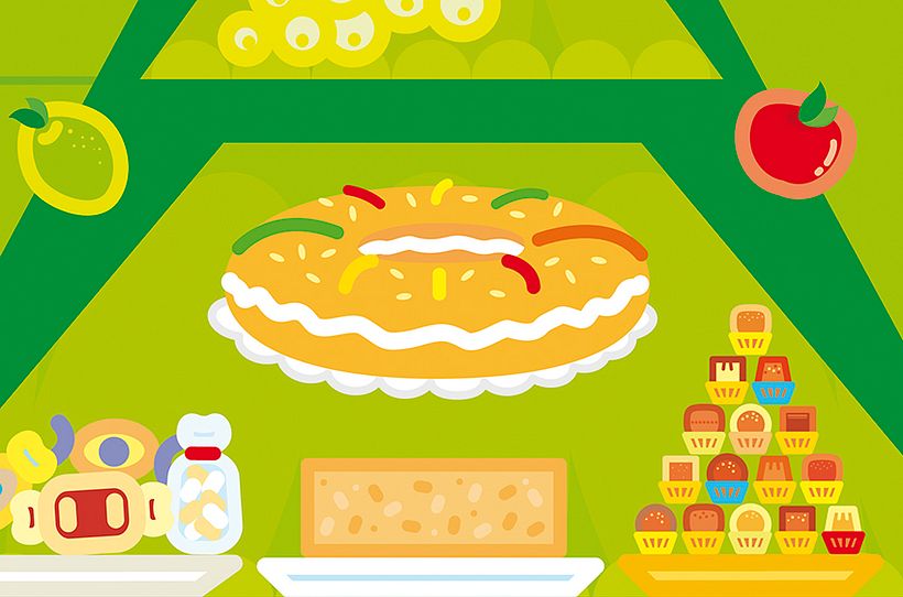 Ilustración vectorial - Pirámide alimenticia 4