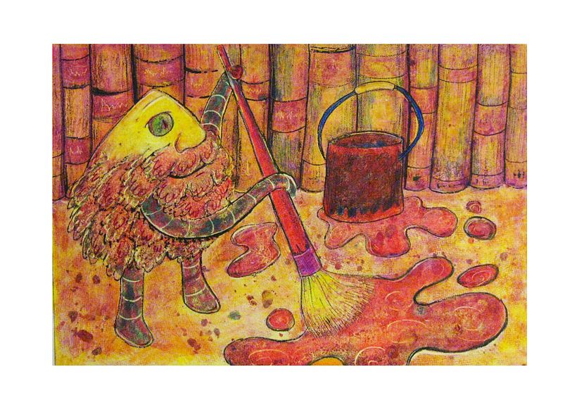Ilustraciones con ceras de colores  5