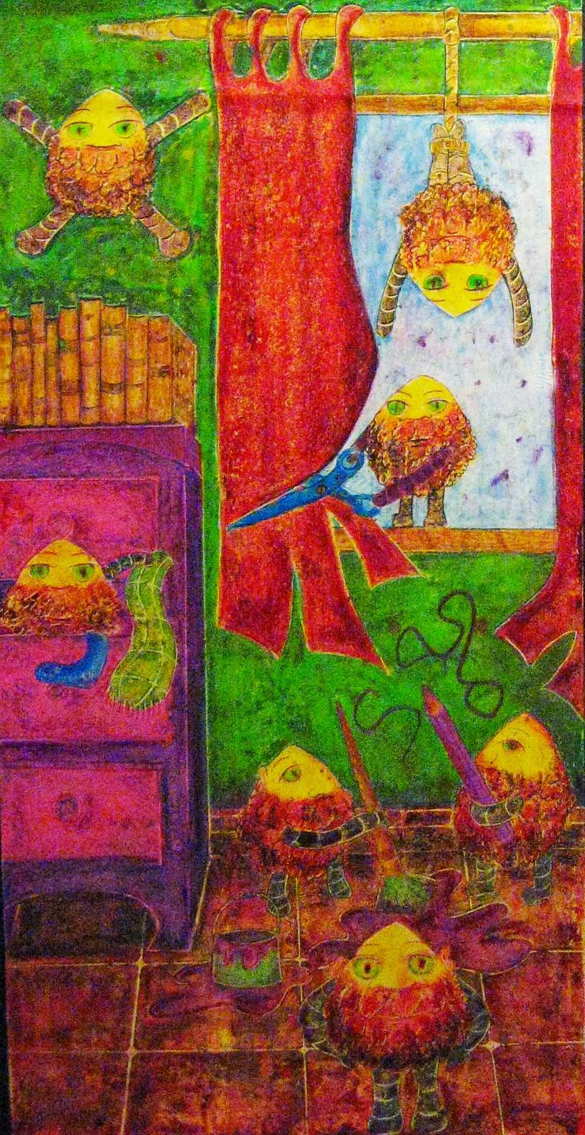 Ilustraciones con ceras de colores  2