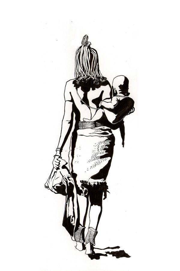 More about Himbas. Illustrations and T-shirts 3