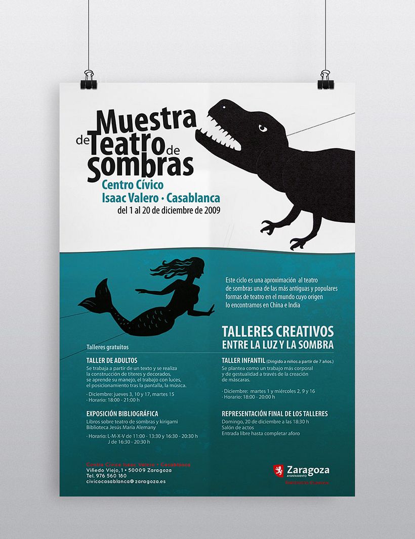 Cartel Muestra de Teatro de Sombras - Diseño