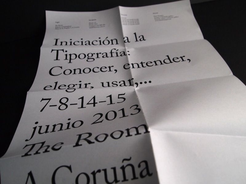 Cartel curso de tipografía 8