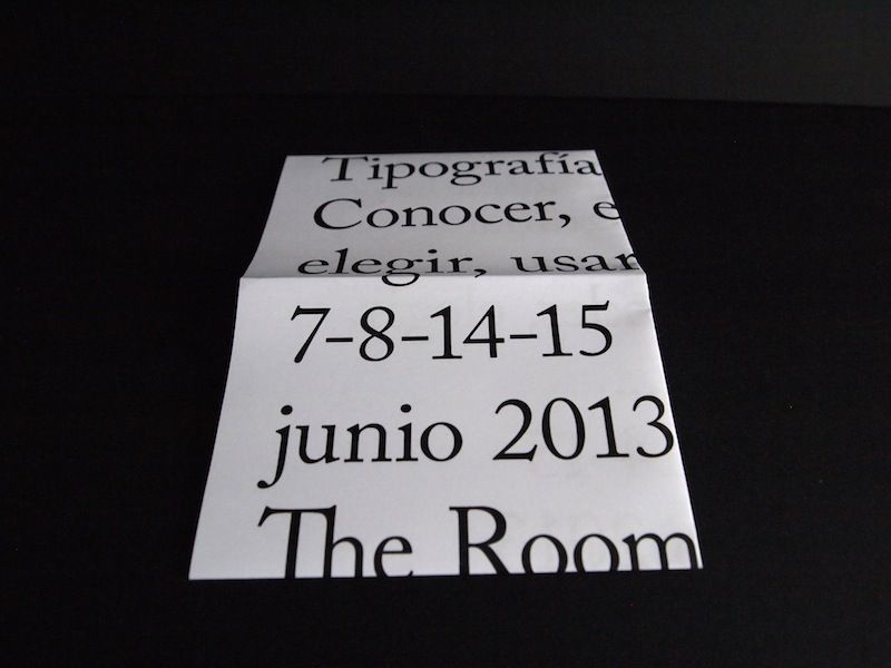 Cartel curso de tipografía 6