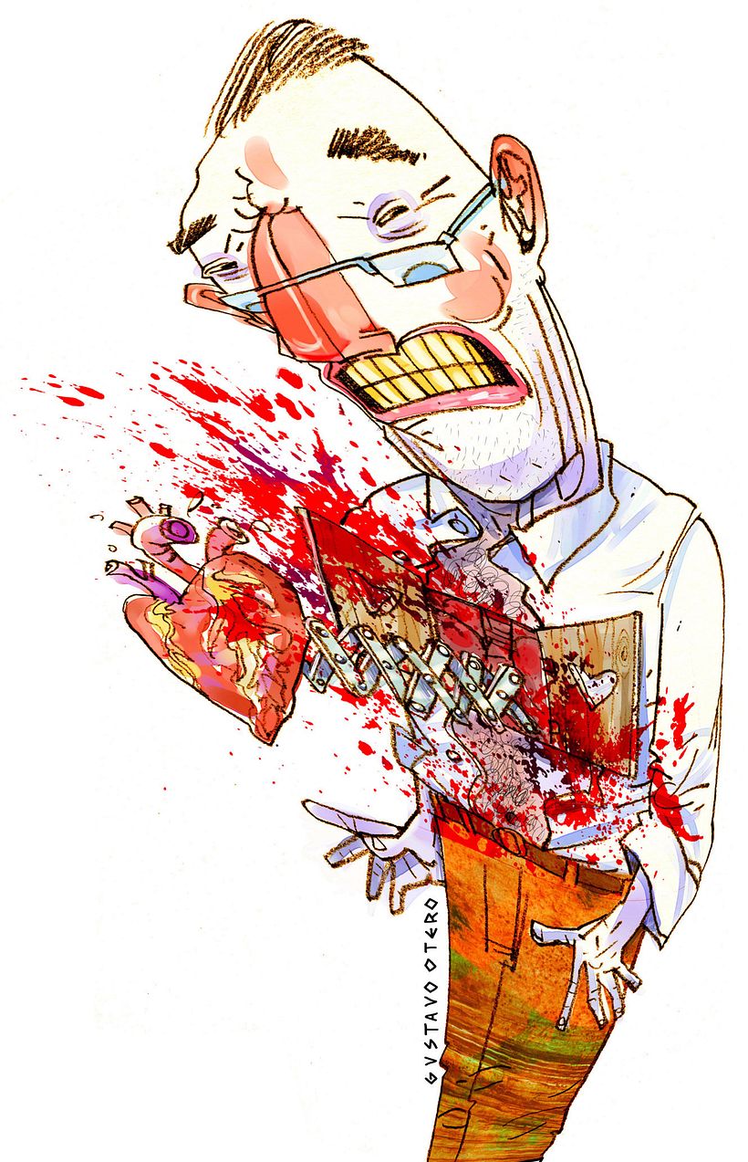 Ilustraciones Gustavo Otero revista Interviú 17
