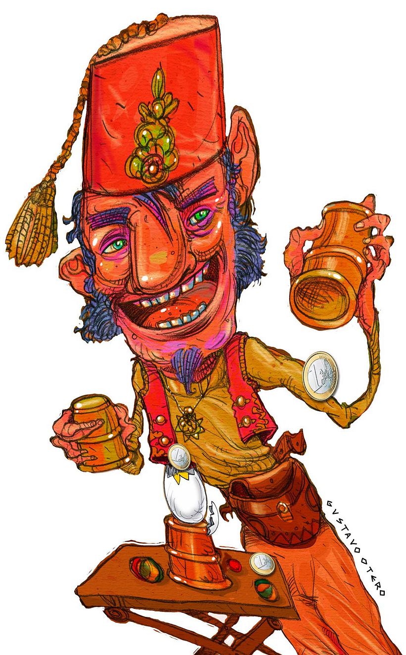 Ilustraciones Gustavo Otero revista Interviú 13