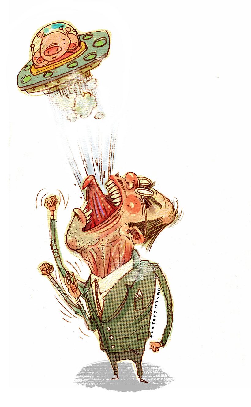Ilustraciones Gustavo Otero revista Interviú 11