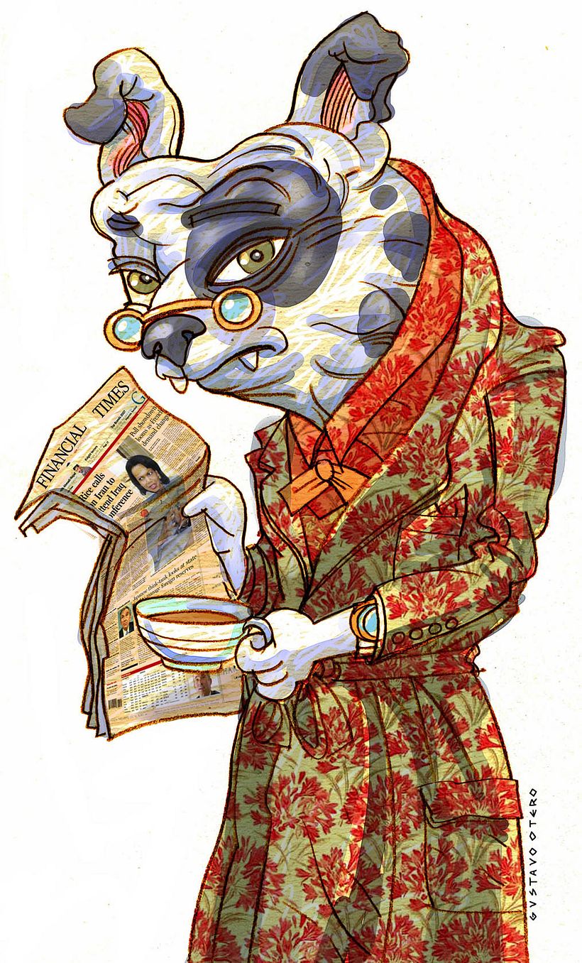 Ilustraciones Gustavo Otero revista Interviú 2
