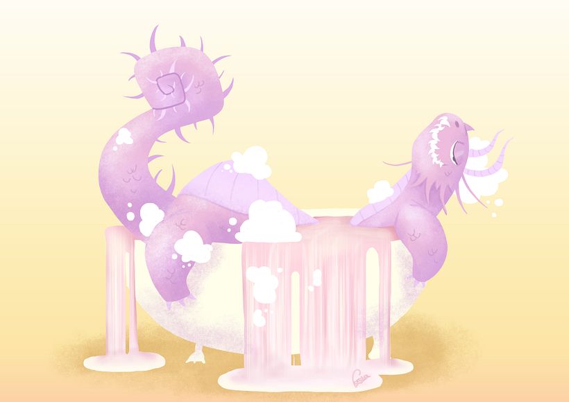 dragones en el baño 1