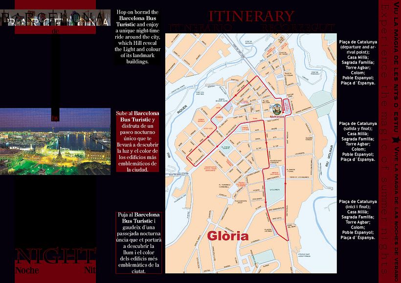 Diseño de folleto turístico para Barcelona 1