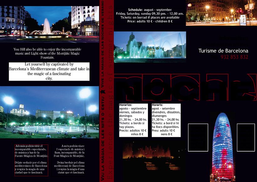 Diseño de folleto turístico para Barcelona 2