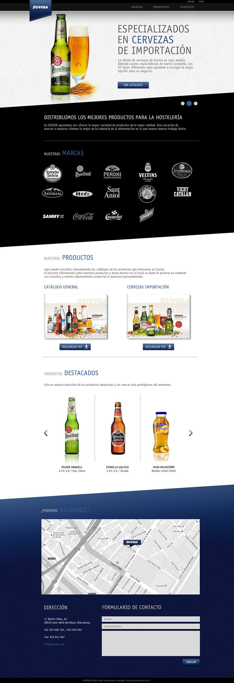 Zuvisa. Diseño web 3