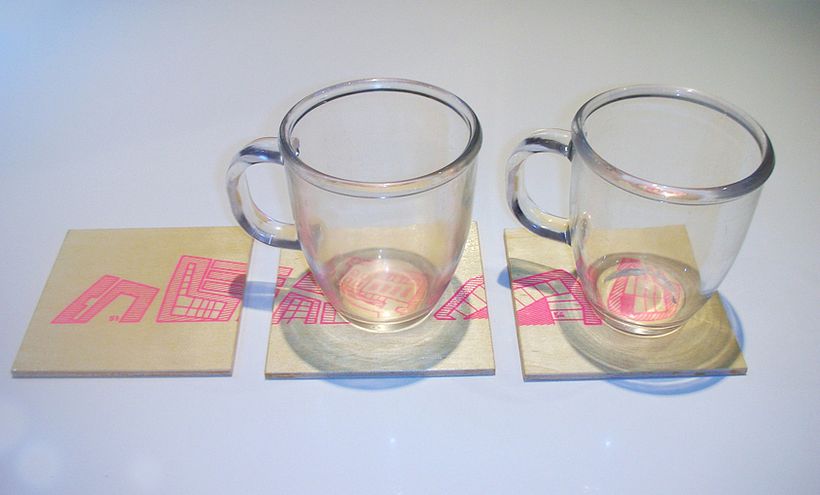 Diseño para estampación en posavasos 1