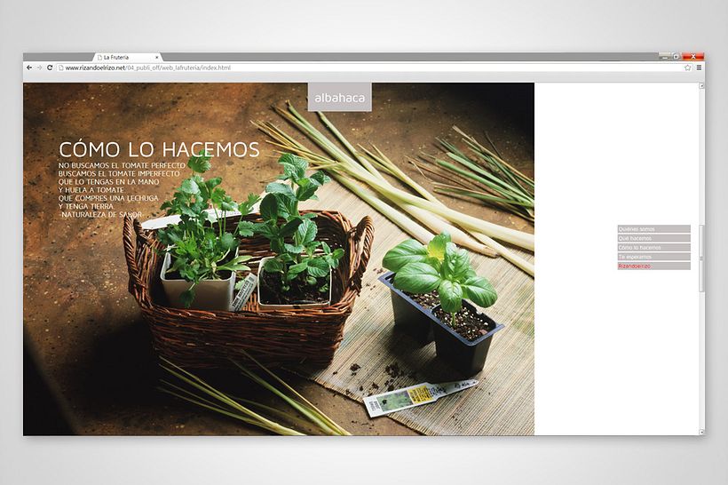Página web La Frutería 6