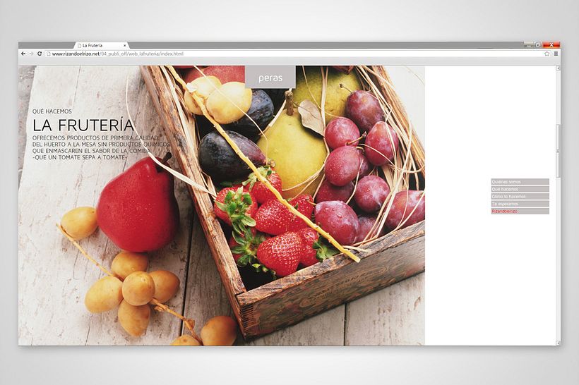 Página web La Frutería 4