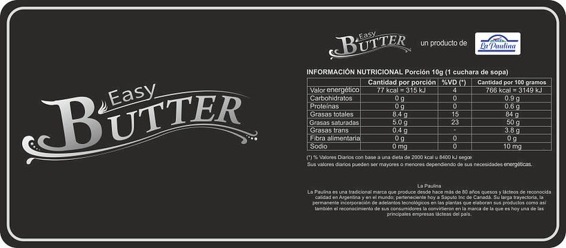 Easy Butter / Producto de La Paulina 1