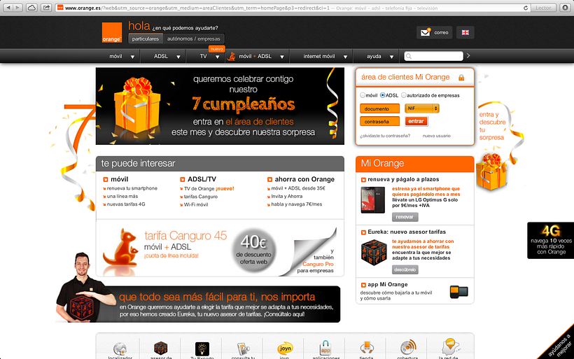 7º cumpleaños Orange 14