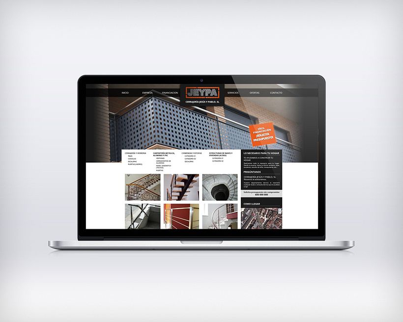 Diseño web Cerrajería Jeypa 1