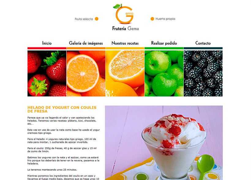 Web Frutería GEMA 3