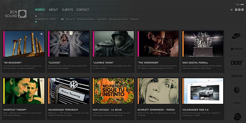 Web & Logo Design for BCNSOUND - Music Studio 3