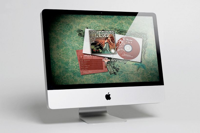 Webdesign for singer/songwriter Ayesha 3