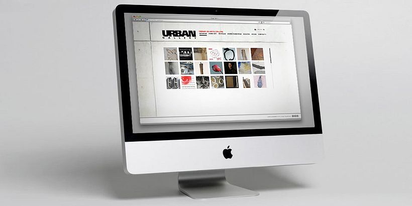 Web for Online Artgallery URBAN GALLERY 4