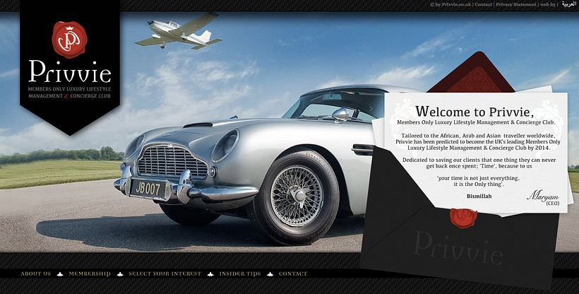 Web & Logo design for Luxury Concierge Clug in London 5