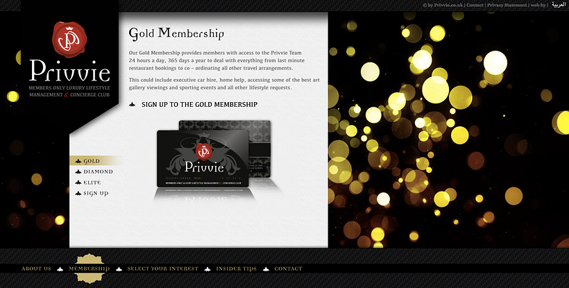 Web & Logo design for Luxury Concierge Clug in London 7