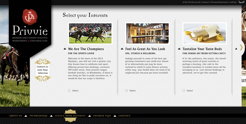 Web & Logo design for Luxury Concierge Clug in London 8