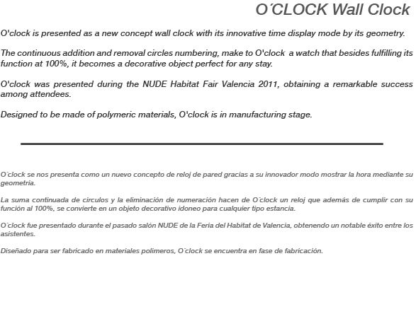 O´CLOCK  Wall Clock 1