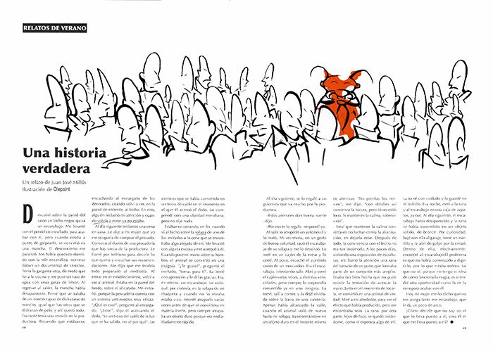 A true history . Editorial illustration 1