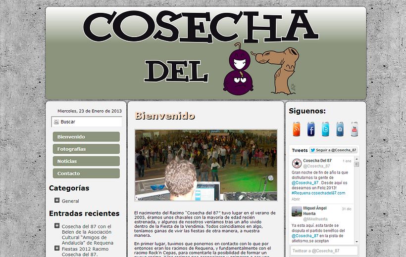 Web Cosecha del '87 1