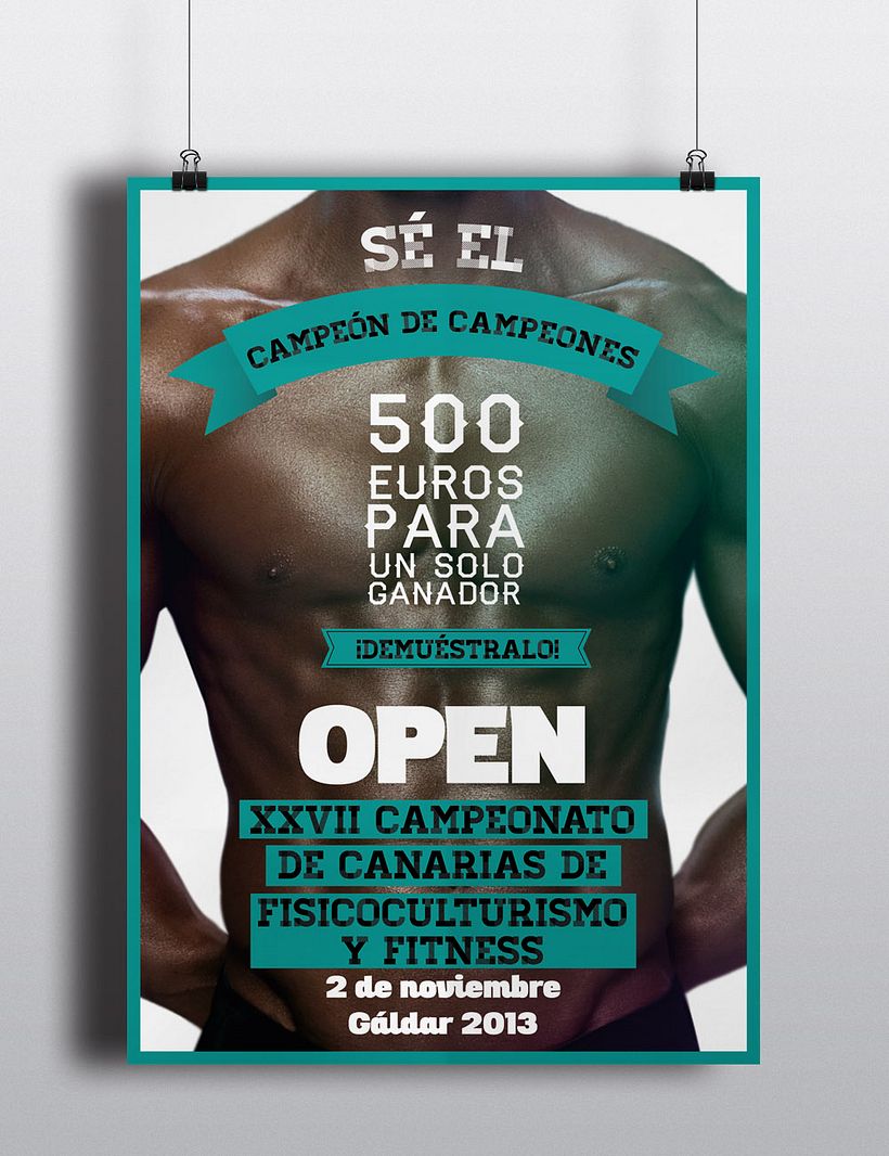 Cartel OPEN de  XXVII Campeonato de Canarias de Fisioculturismo 1