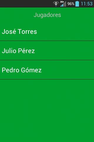 TennisNotes para Android 2