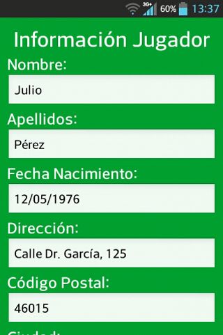 TennisNotes para Android 3