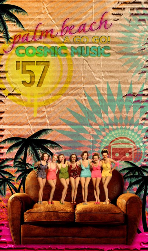 flyers 'cosmic music' Barcelona 1