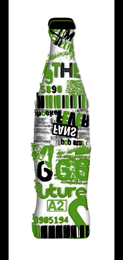 Coca - Cola tipográfica 1