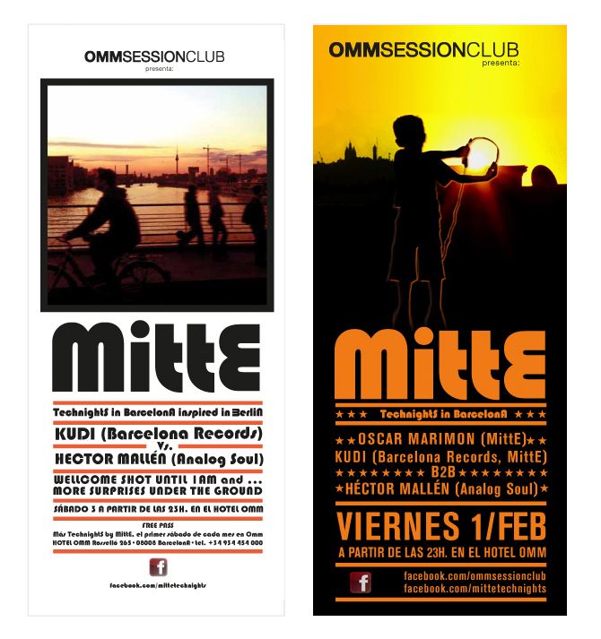Diseño del logotipo y flyers de las fiestas MittE. OMMSESSIONCLUB. BCN '12/'13 4